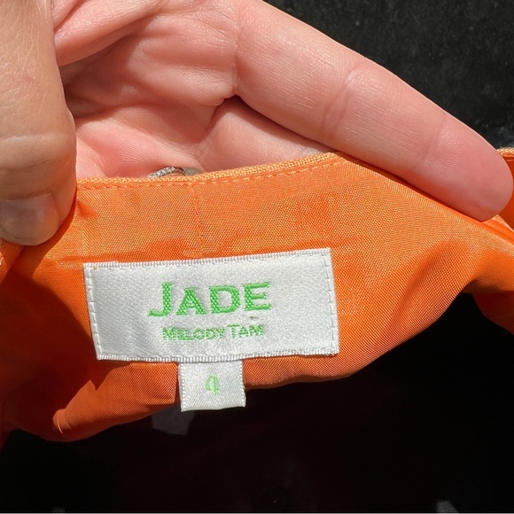 Jade by Melody Tam 100% Linen Embroidered Palm Tree Two Piece Set Size 4 - Picture 8 of 10